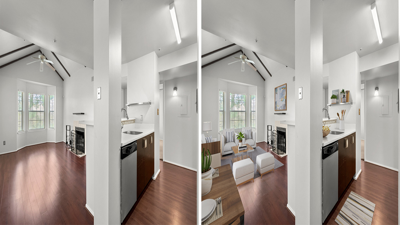 Virtual Staging – before and after